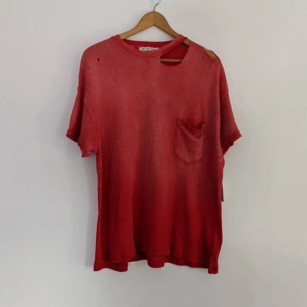 ✨Rare✨Free People Ombré Rubi Distressed T
